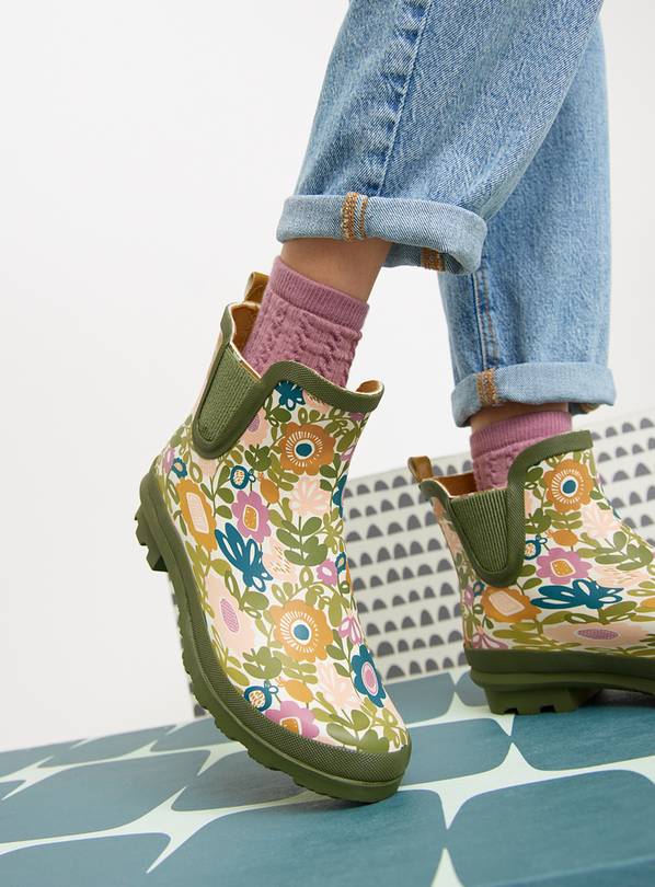 Tu X Scion Kukkia Floral Ankle Wellies 3